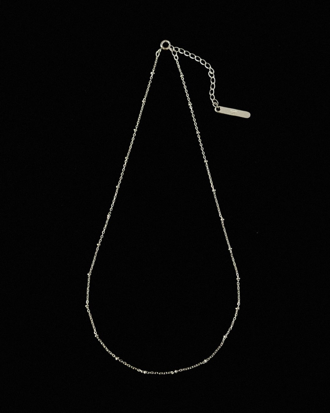 narrow hook chain choker silver | magnolia