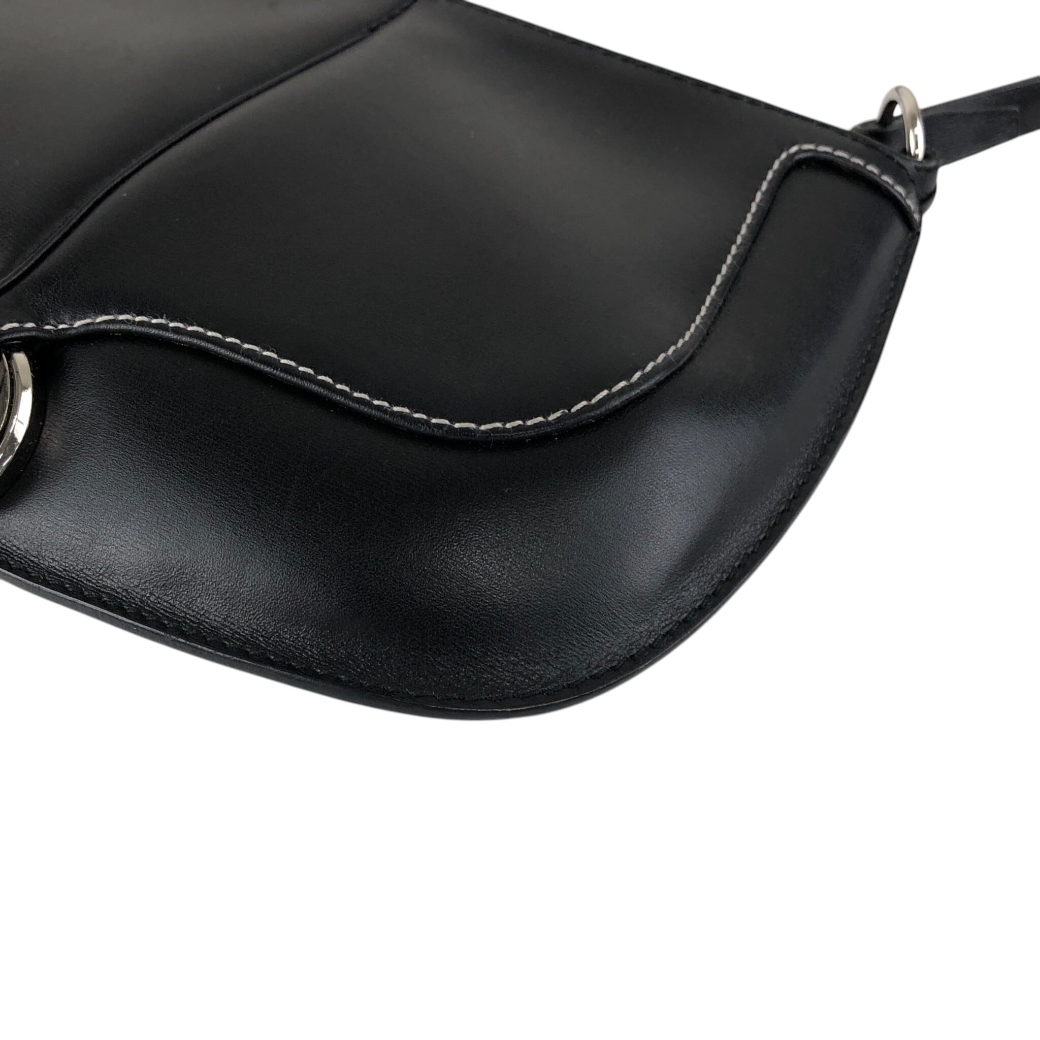 LOEWE ロエベ ハンドバッグ ブラック ロゴ サークルモチーフ レザー