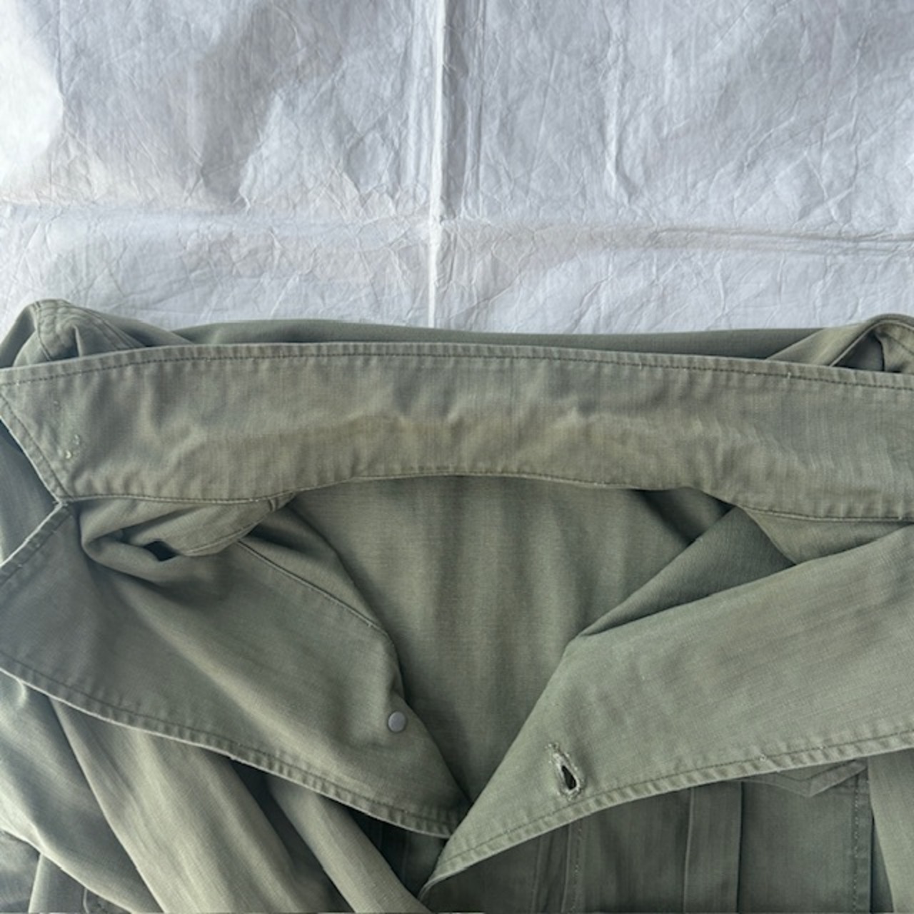 US Army M-41 HBT シャツジャケット パッチ付き 40s 画像16