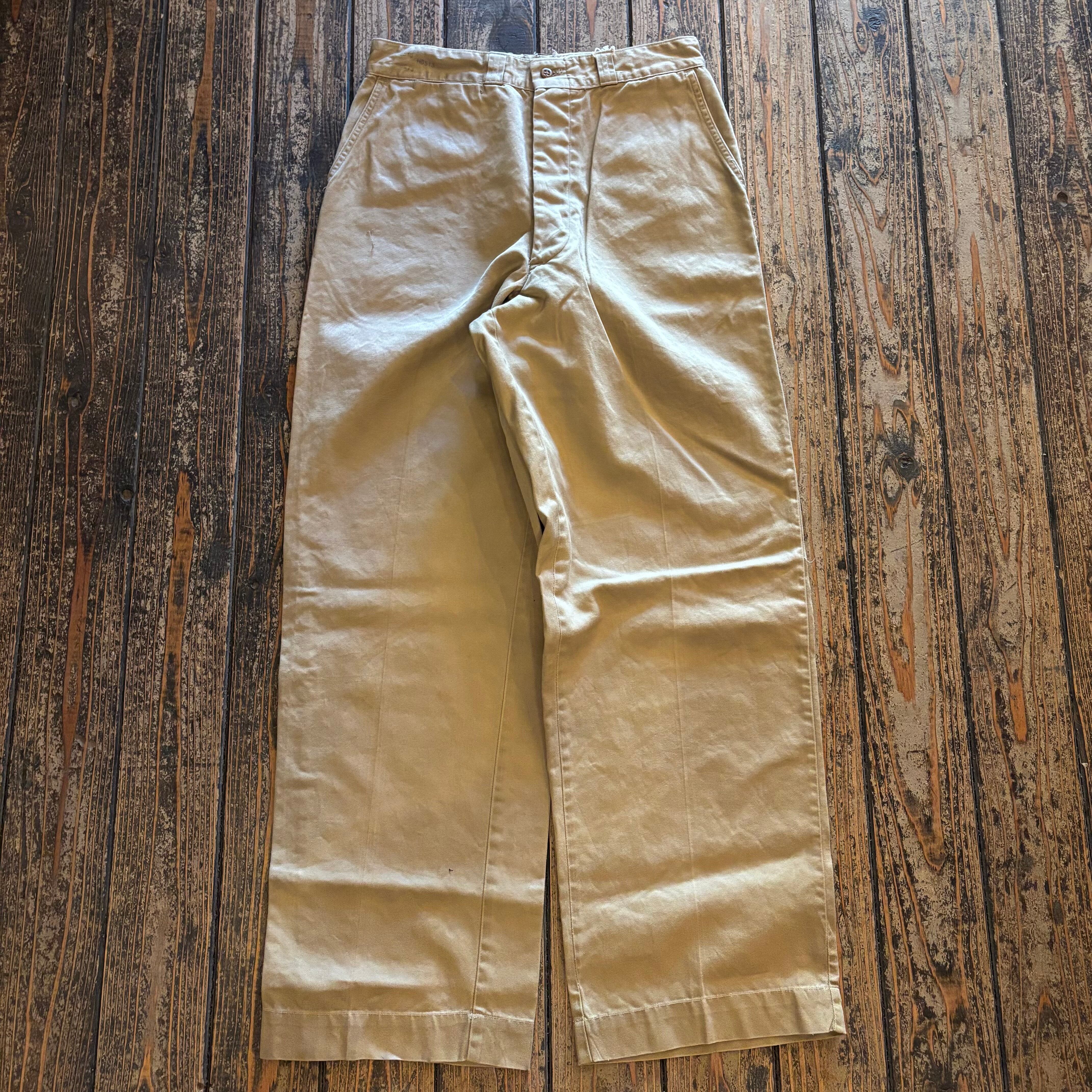50's U.S.ARMY 45 Khaki Chino Trousers | CIRCUS VINTAGE
