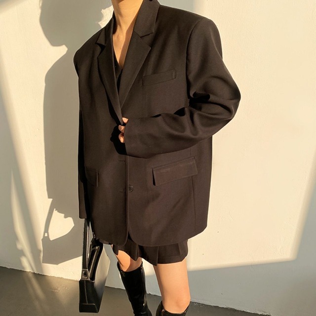 ベーシックシングルブラックジャケット　LT0020034