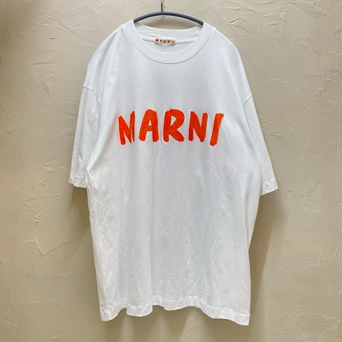 MARNI マルニ 23SS ロゴプリントTシャツ ホワイト 白 半袖【代官山03】