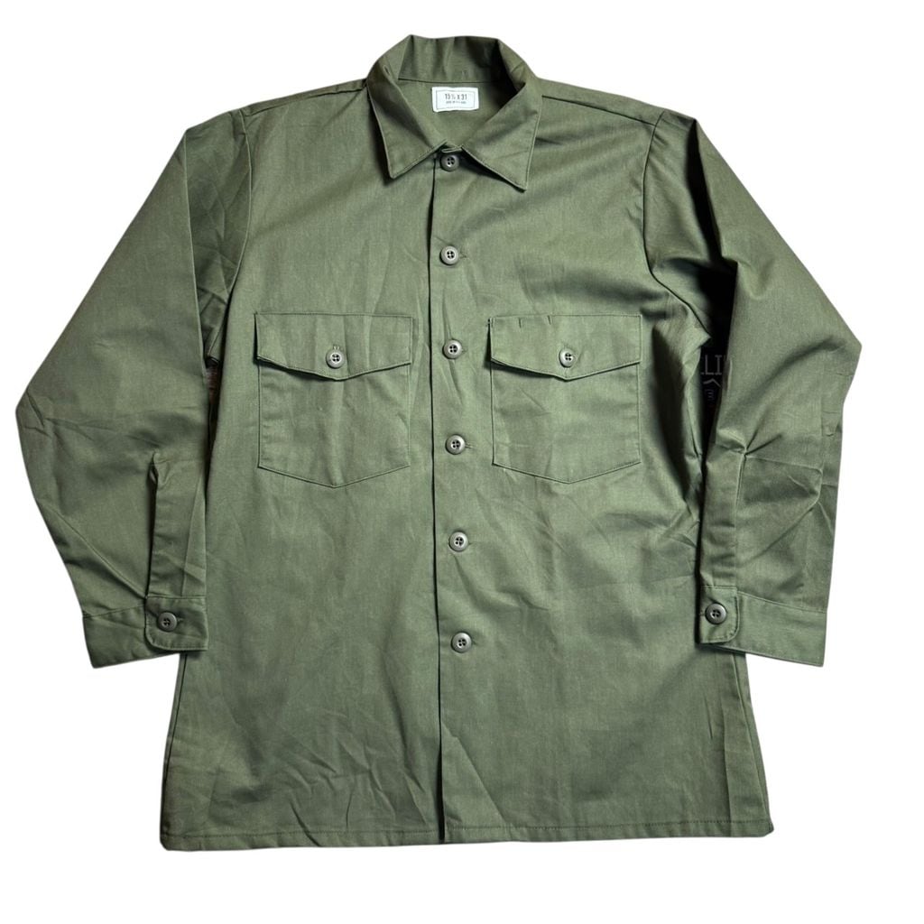 米軍実物 US ARMY OG-507 ユーティリティシャツ 1984年製 DURA PRESS
