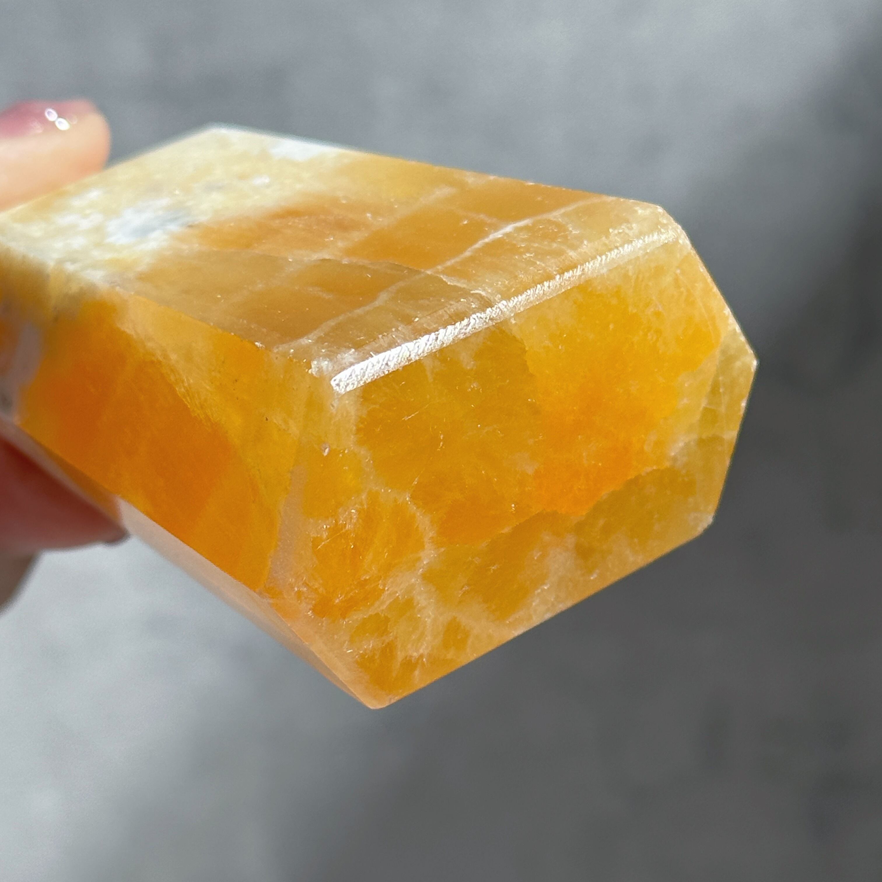 オレンジカルサイト タワー型31◇ Orange Calcite ◇天然石・鉱物