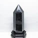 2.9Kg モリオン 六角柱 黒水晶 ポイント 置物 一点物 台座付属 162-440
