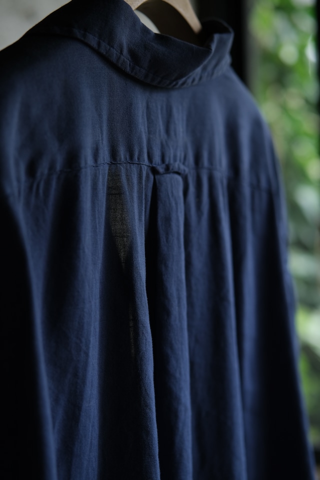 OK/90's "Polo by Ralph Lauren" CURHAM linen cotton open collar shirt/navy
