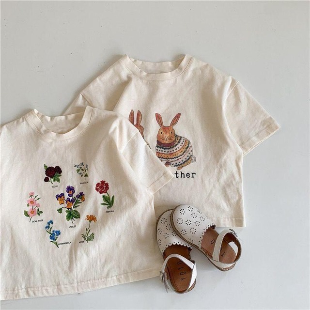 【80-150】夏作カートゥーンTシャツ