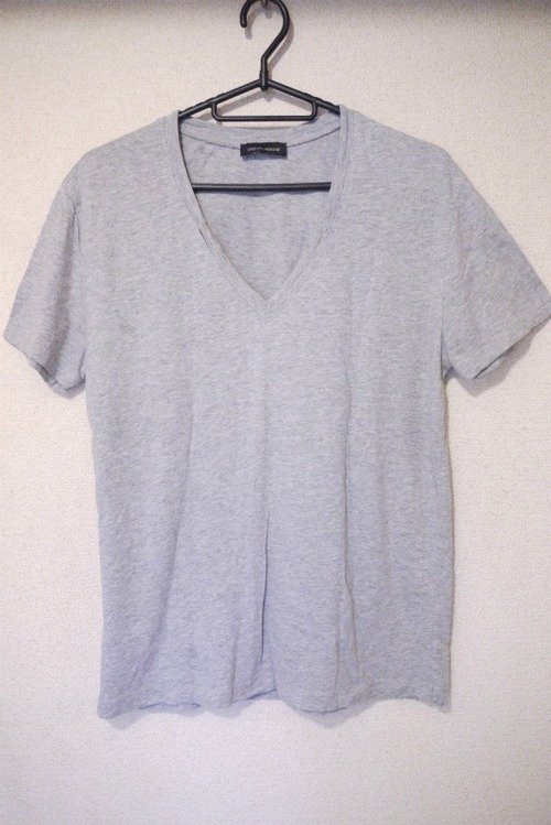 ◆KRISVANASSCHE クリスヴァンアッシュ 捻れVネックTシャツ◆