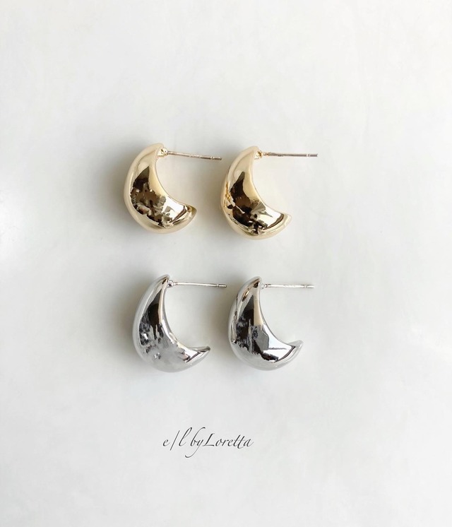 (全2色)Metal beans drop pierce  0071