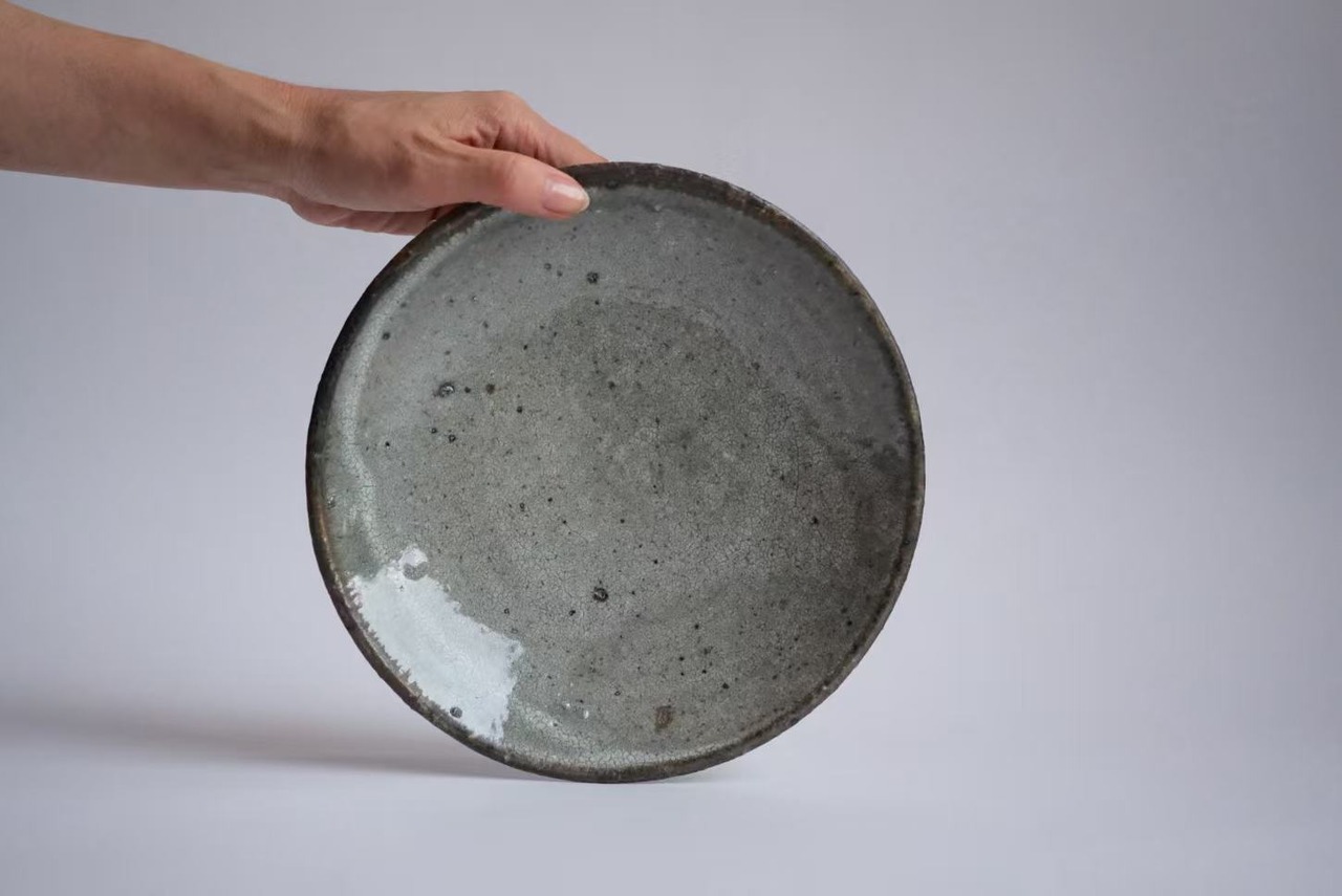 八田亨 Toru Hatta - 白掛7寸皿 White Make Up Plate