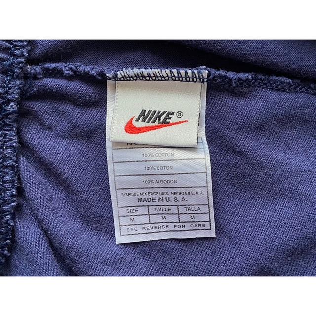 90s- nike sweat shorts navy “Made in USA” ナイキ スウェットパンツ ショーツ ネイビー | NeuYokes