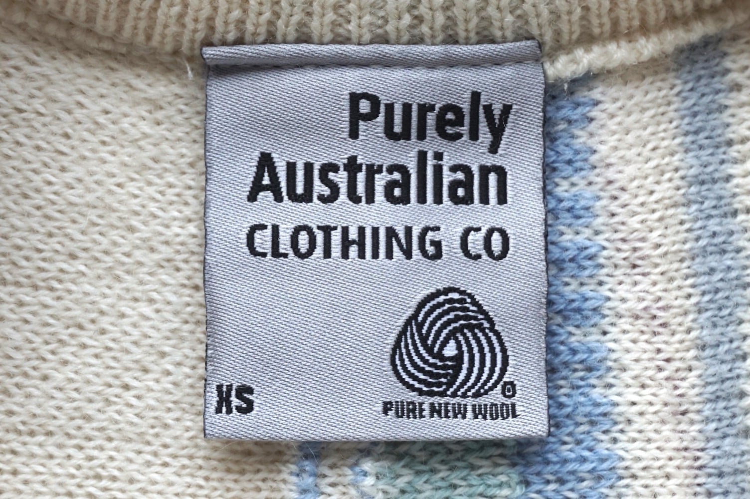 1990's AUSTRALIA製 [Purely Australian CLOTHING CO] 3Dニット