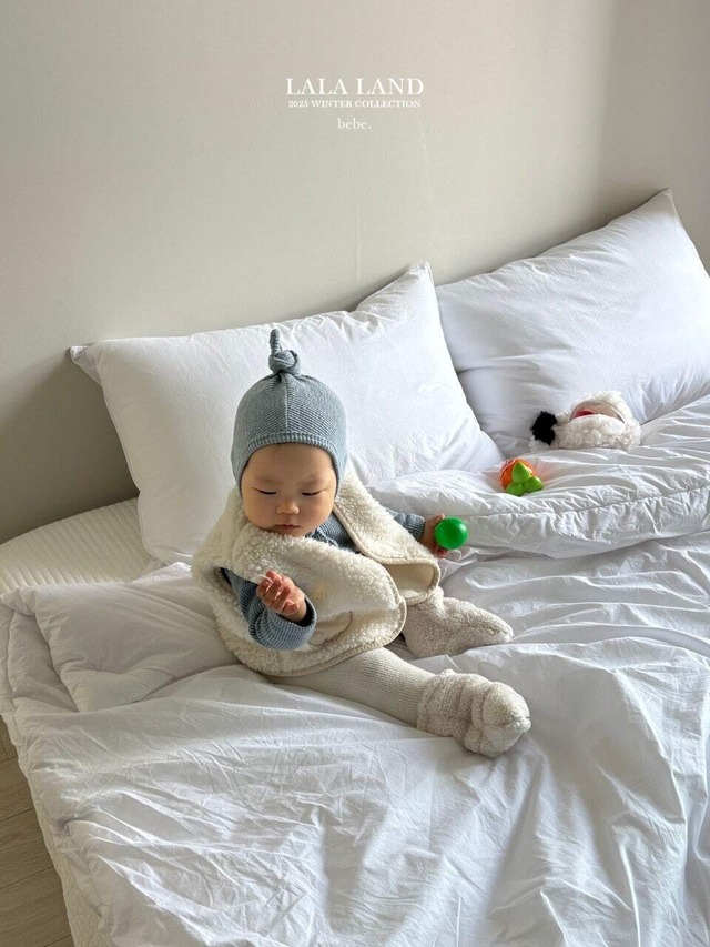 [即納18m]≪LALALAND≫Boa Fur Vest ivory (baby) 9