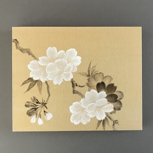 金彩絹紙アートパネル「桜」