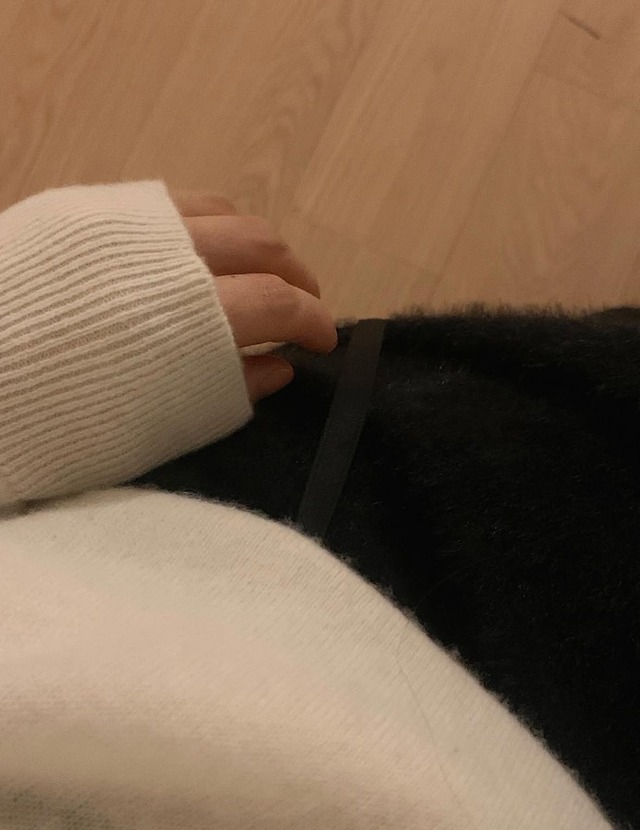 (LITER) Sana fur flare skirt / 2color