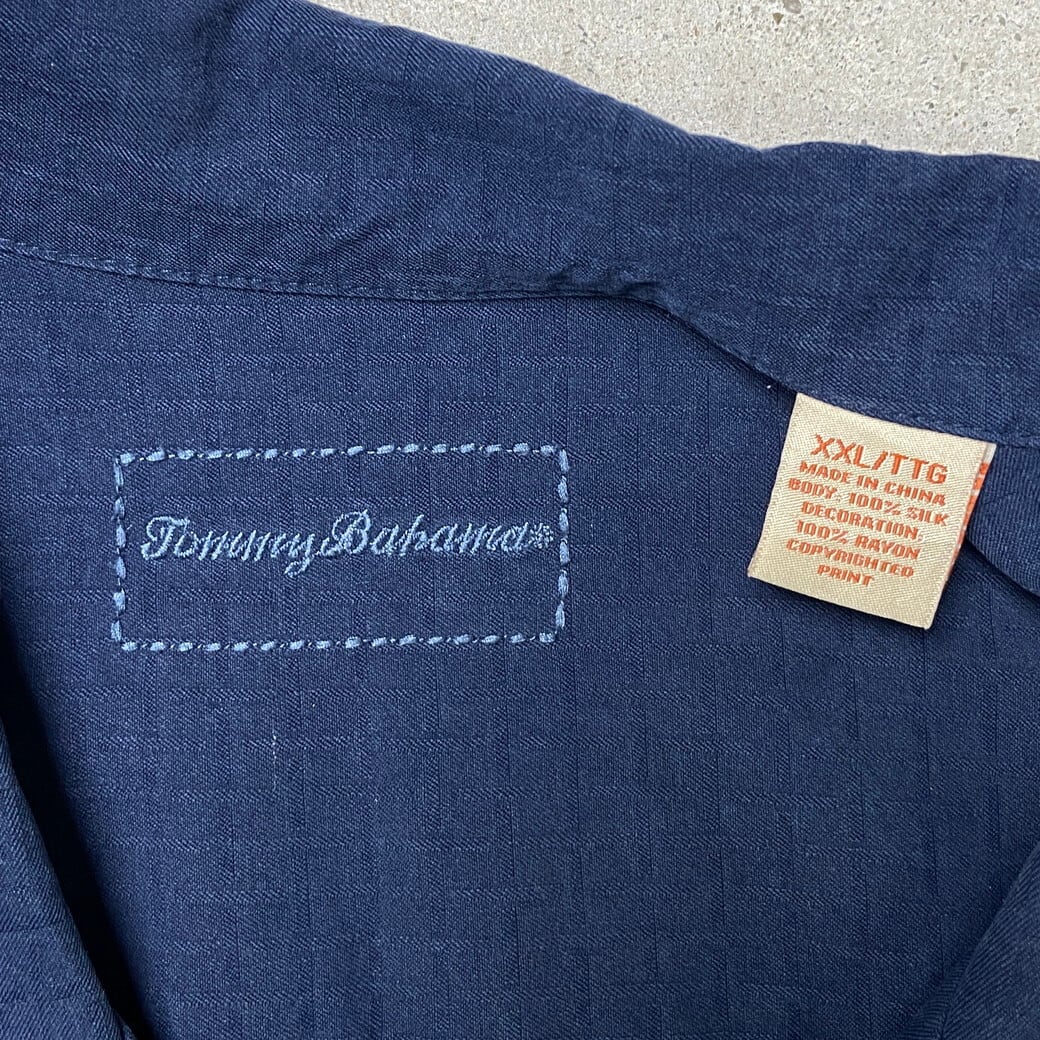 Tommy Bahama トミーバハマ 半袖シルクシャツ オープンカラーシャツ