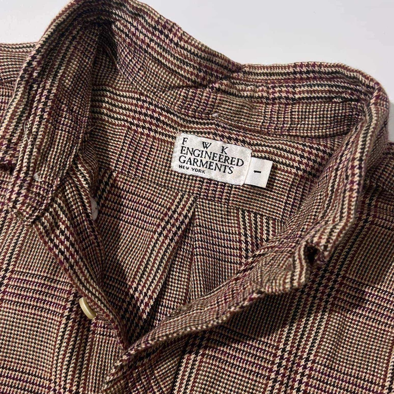 FWK ENGINEERED GARMENTS エンジニアードガーメンツ USA製 チェック柄 シャツワンピース 1