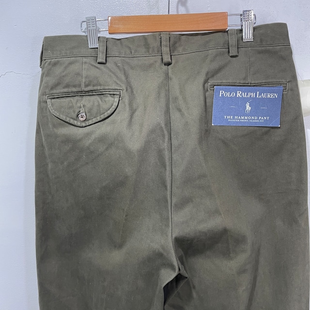 『送料無料』新品タグ付き未使用品　90s Ralph Lauren ハモンドパンツ　2タック