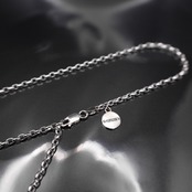 CHAIN NECKLACE #2 with GODSIZE® I.D. TAG 45 / ゴッドサイズ® I.D.タグ#2ネックレスチェーン45