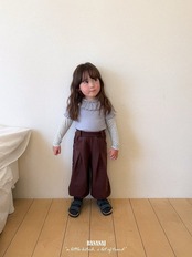 韓国子供服 / BANANA J / 26Autumn / キャンディ ボーダーTシャツ / 秋服 / キッズ *XS~JS*