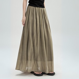 シアーエアリーフレアスカート　00999