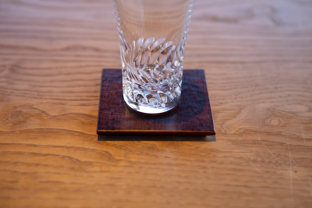 桐・コースター(はつり)　2枚セット