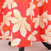 フラダンス 衣装 ワンピース ドレス レッド系 メネフネプランテーション 花柄 赤 白 黄 ノースリーブ 華やか ハワイアン フラ ダンス MENEHUNE PLANTETION 日本製 袖なし 鮮やか かわいい ハワイアンプリント ホワイト系 イエロー系