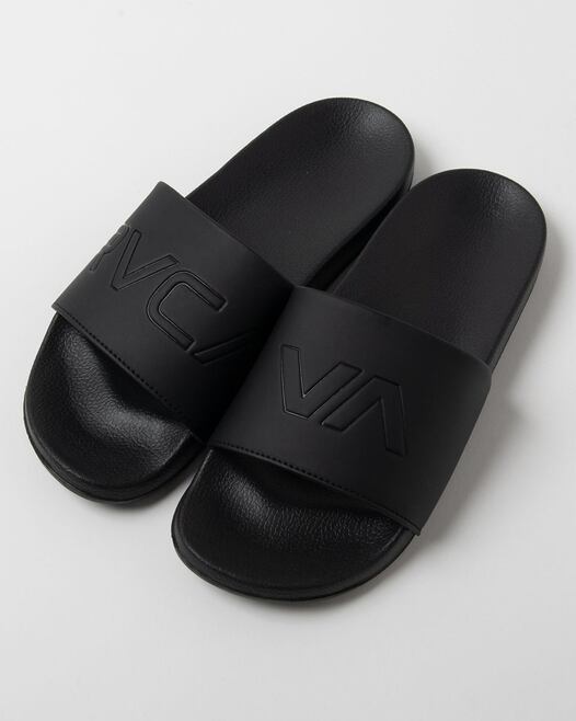RVCA (ルーカ) LEO SLIDE SANDAL BBB (ブラック/ブラック) BC041998 スライド サンダル