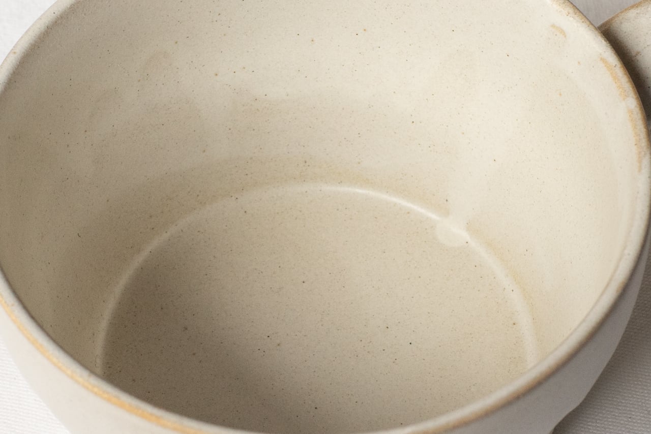 カフェ風のカップ【白・スープ】 | Kamani | 多治見で営む 美濃焼器の