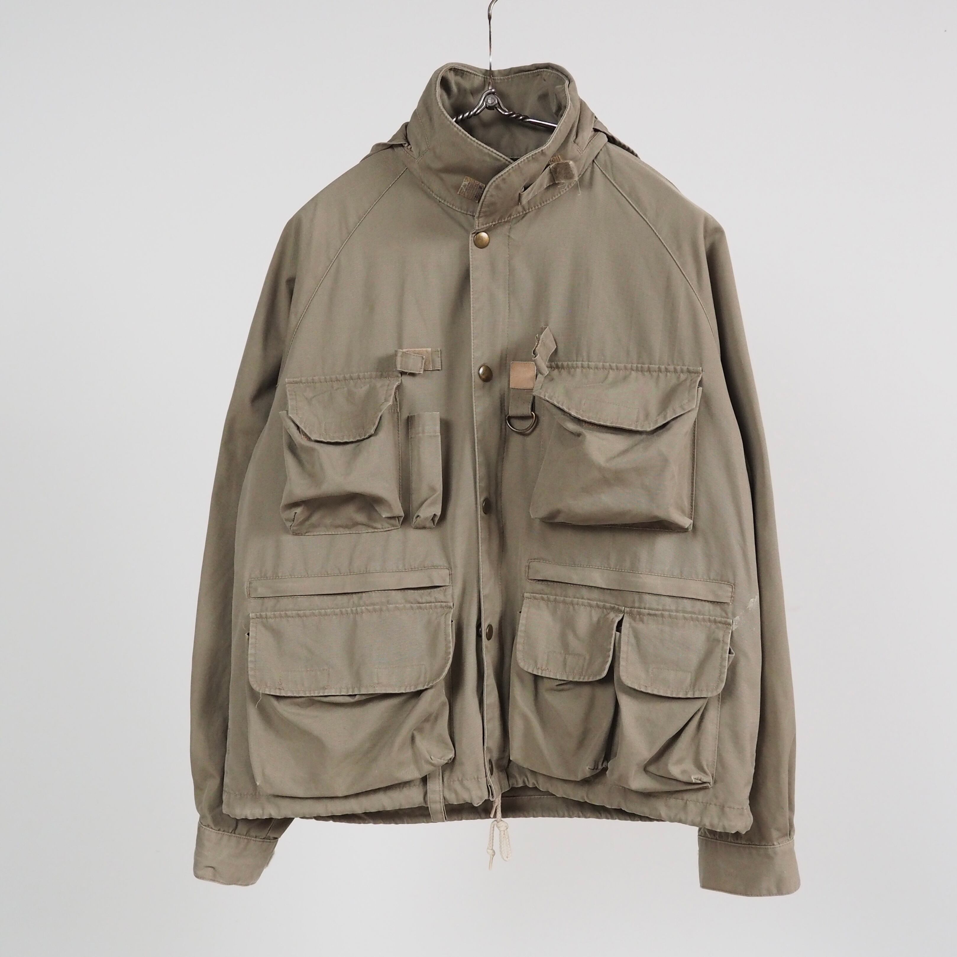 Eddie Bauer cotton poplin fishing jacket S /80's エディーバウアー コットンポプリン フィッシングジャケット