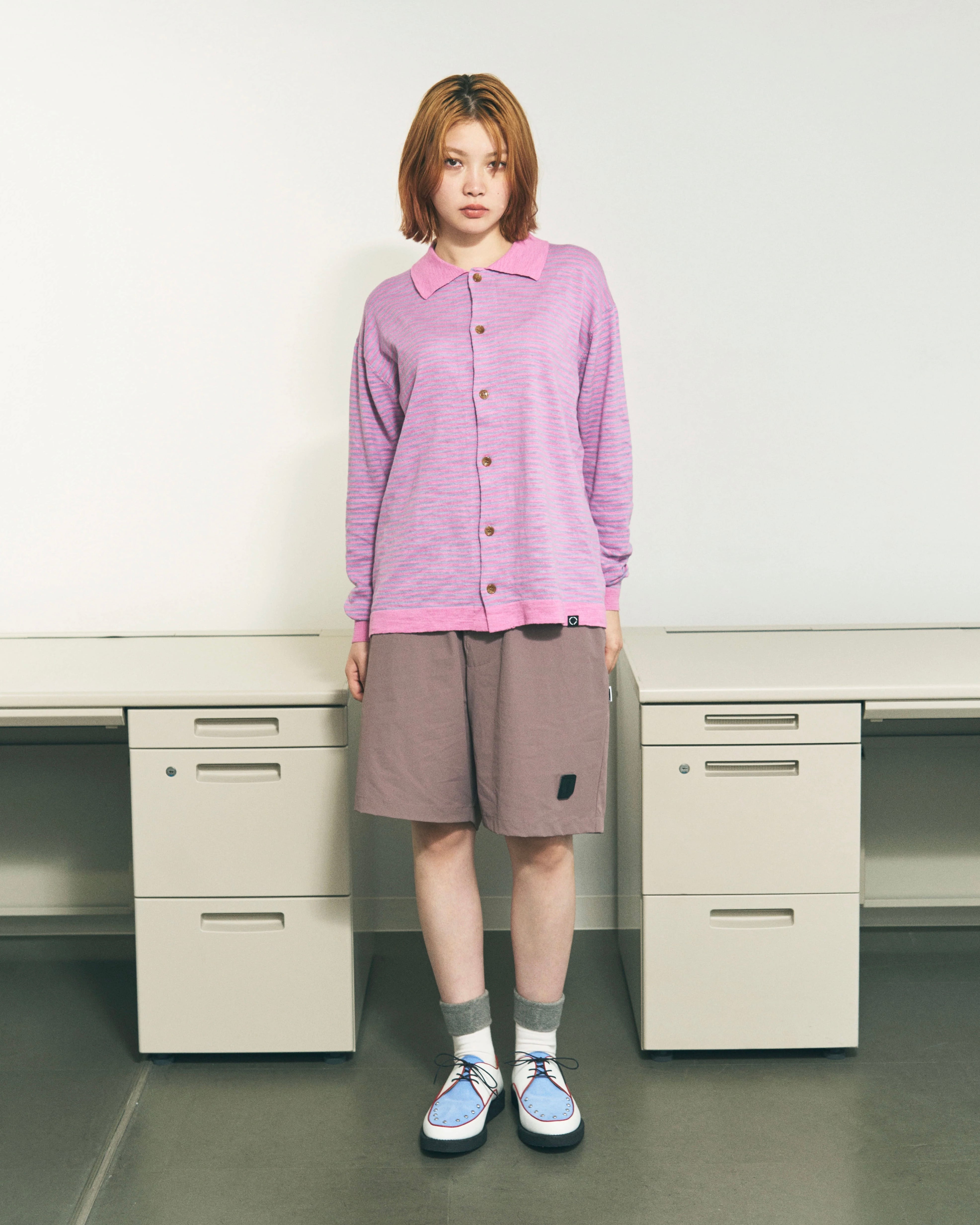 PHINGERIN【NYLON RIPSTOP SHORTS -DARK LILAC-】