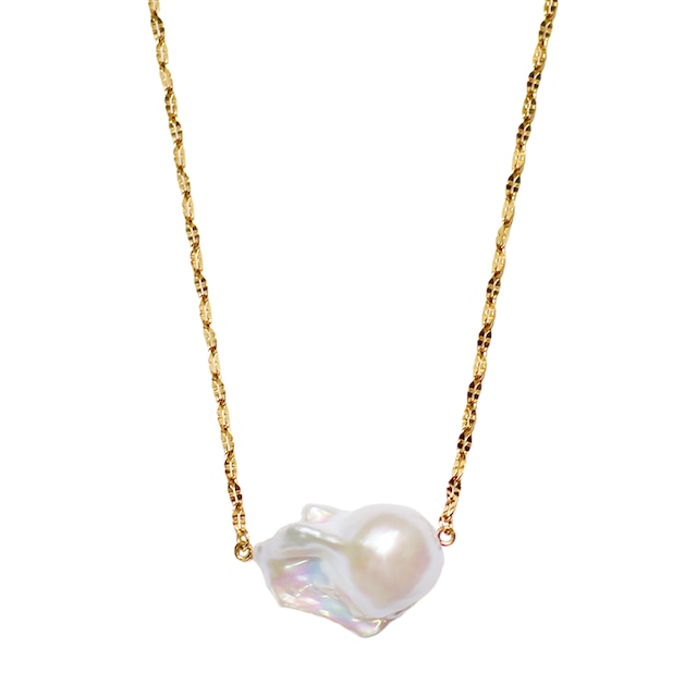 〈Sクラス〉baroque pearl sideways necklace（12月下旬お届け予定）