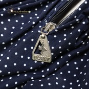 フラメンコ 衣装 ファルダ スカート 黄色 ドット 水玉 紺色 ルーニー RONEY ネイビー系 イエロー系 フラメンコスカート スカート 可愛い レトロ ファルダ レディース おしゃれ パーティ ダンス衣装 イベント用 紺色スカート 水玉模様