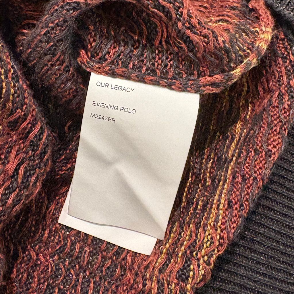 OUR LEGACY アワーレガシー 24SS EVENING POLO Rust Geezer Check