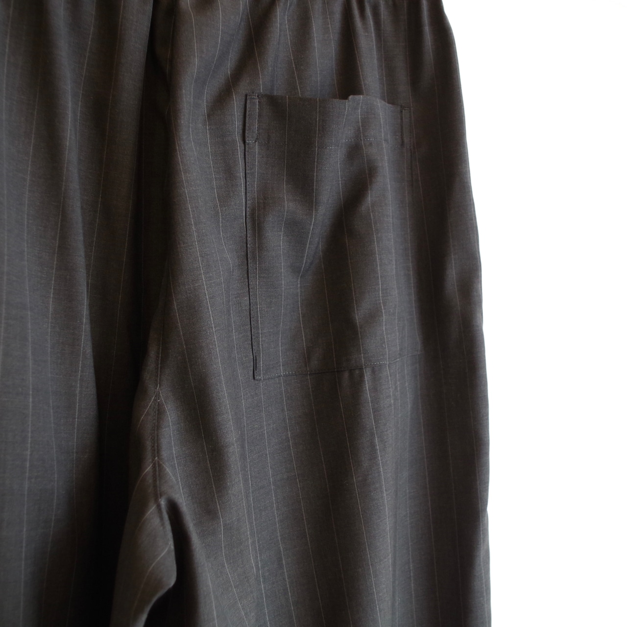 LOEFF Men's  Tropical Wool Harem Pants  Pinstripe