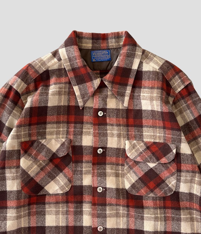 -Pendleton- Vintage 70s XL Board Shirt made in USA