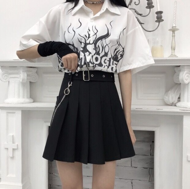 ショート ミニ ブラック 大きめサイズ かわいい プリーツ スカート Blaze Shop ゴシックパンク服ピープス女子 ショート ミニ ブラック 大きめサイズ かわいい プリーツ スカート Blaze Shop ゴシックパンク服ピープス女子