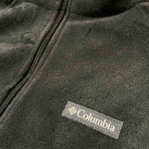 【Columbia】フリースジャケット ワンポイントロゴ  ジップアップ フルジップ 1X コロンビア ライトアウター US古着