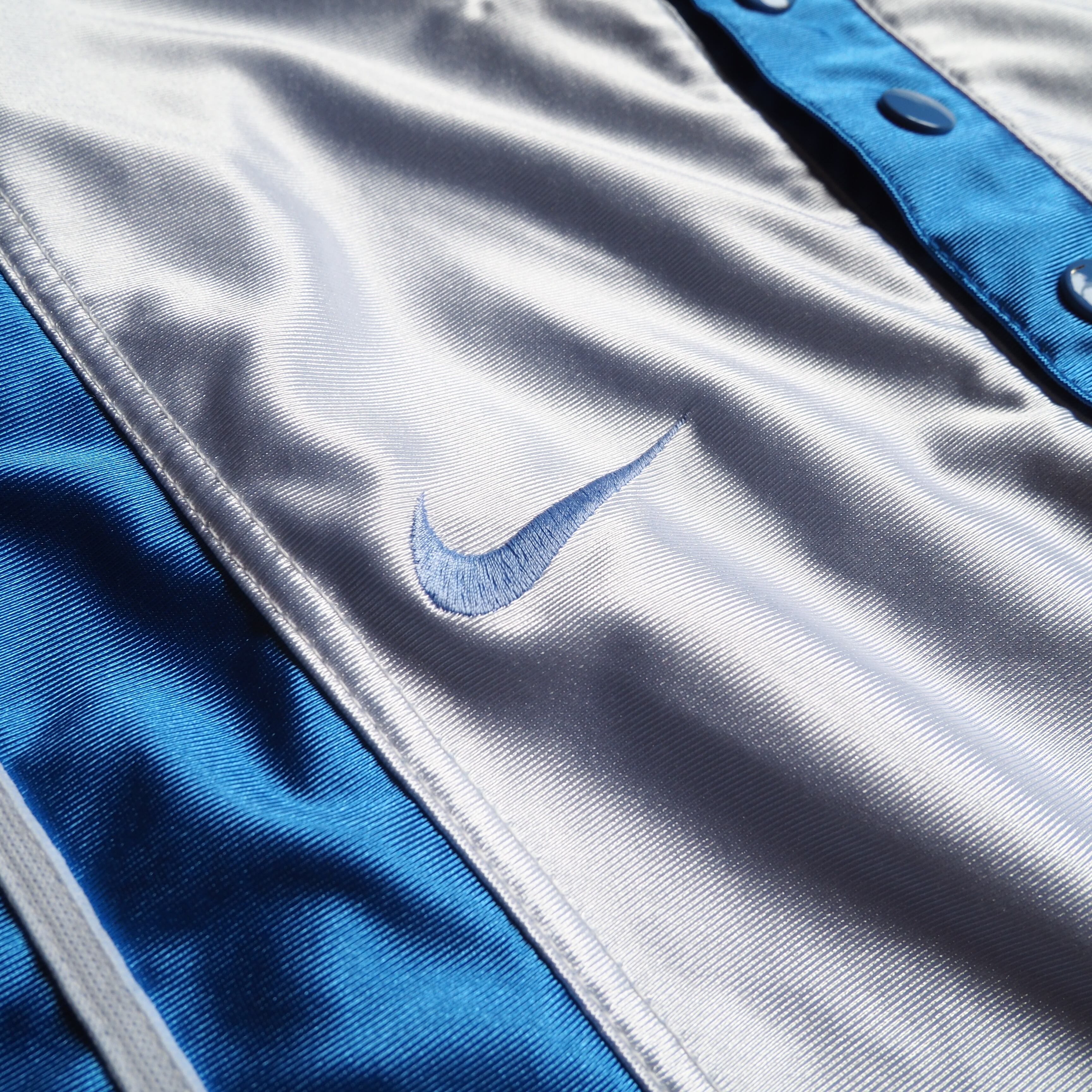 2000s ” NIKE ” Light Blue × White Bi color Game shirt