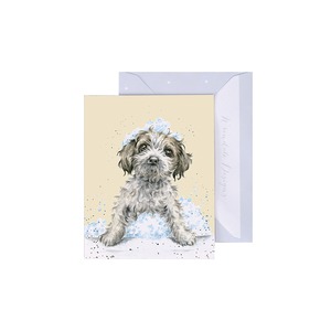 英国製ミニグリーティングカード　子犬
