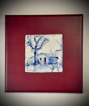 西美紀 ｜【イタリアの風景】陶絵画　一点物