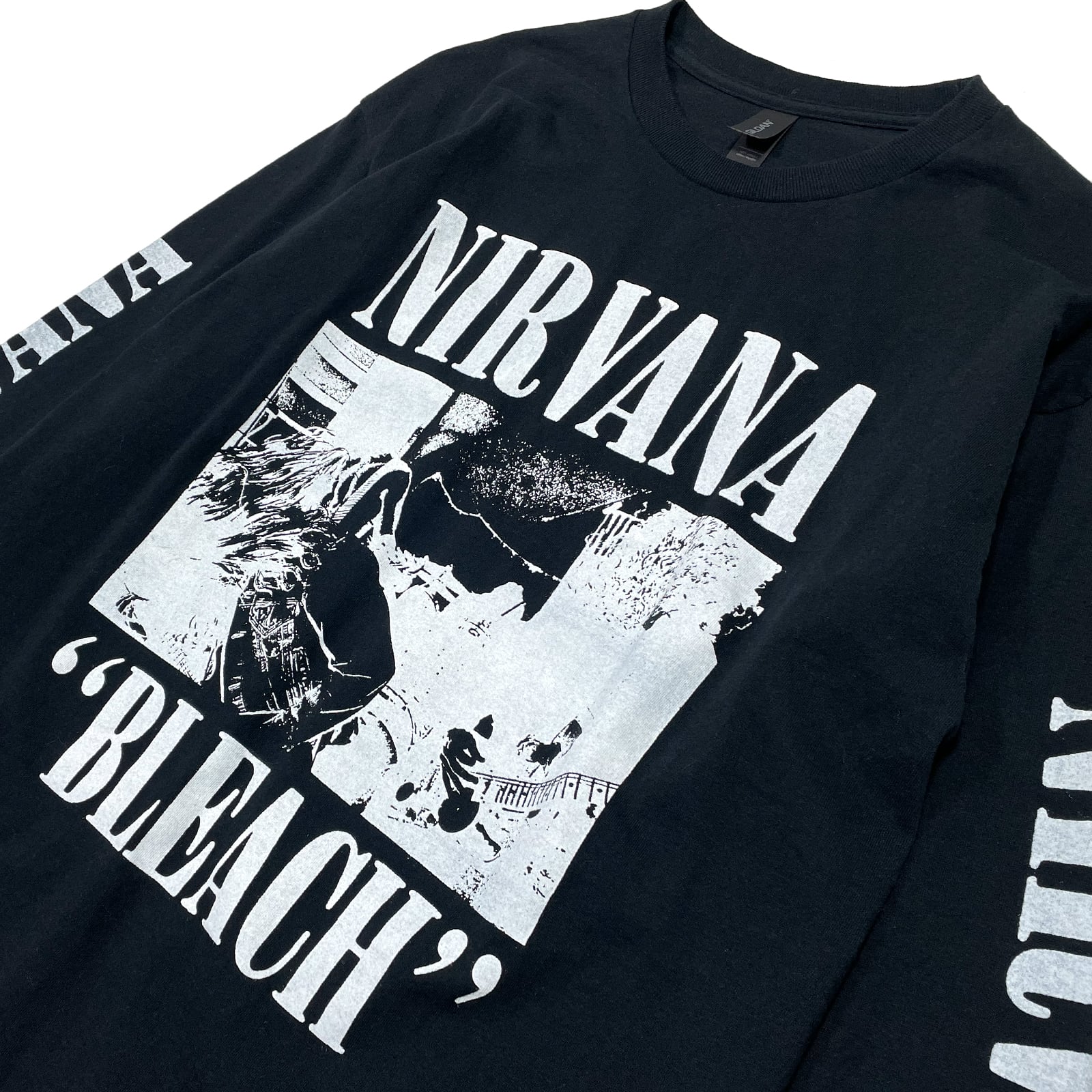 NIRVANA 「ニルヴァーナ」「BLEACH」 バンドTシャツ ロックTシャツ 袖