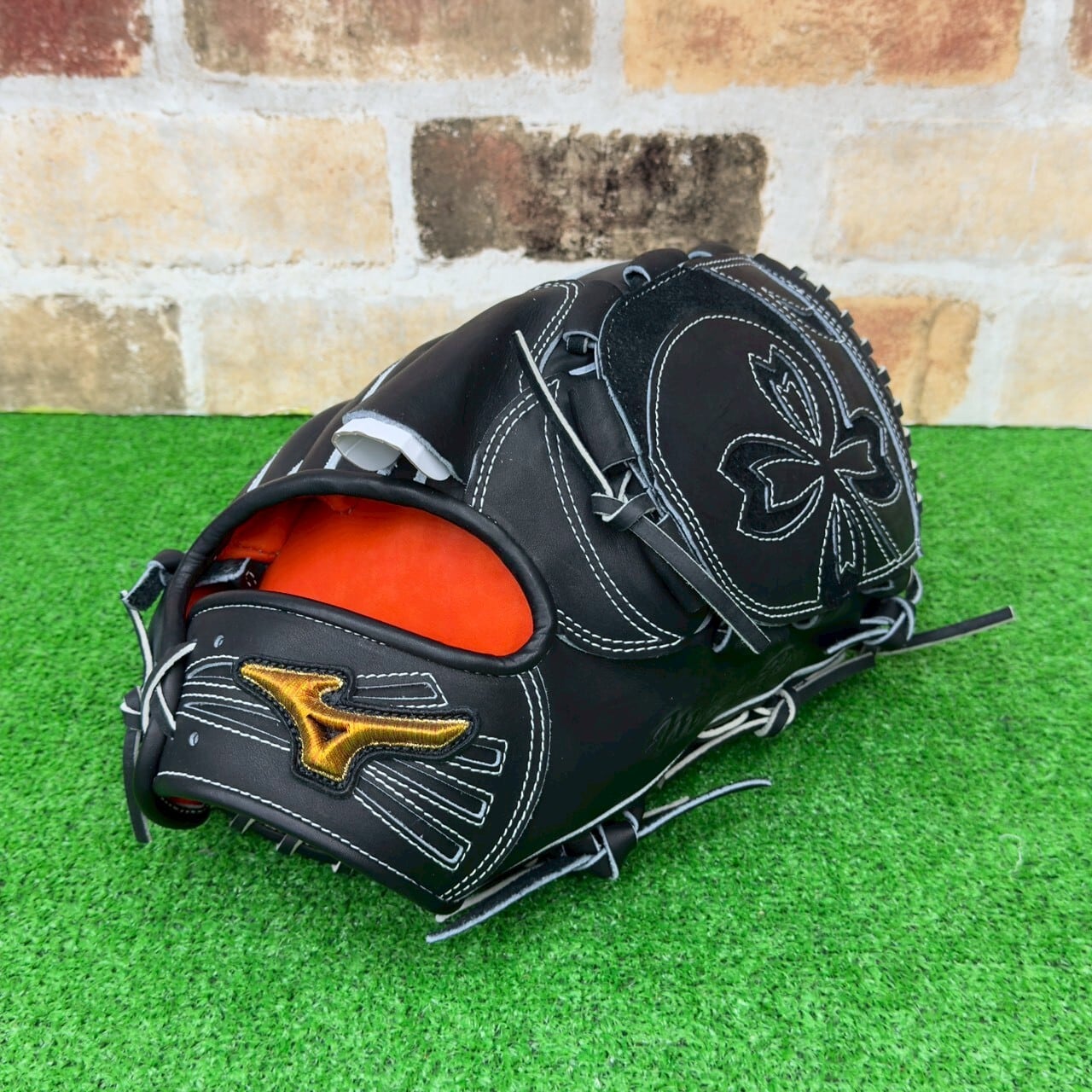 店舗別注】MUJI GLOVE 硬式ミット 捕手用 ブラック 高校野球対応