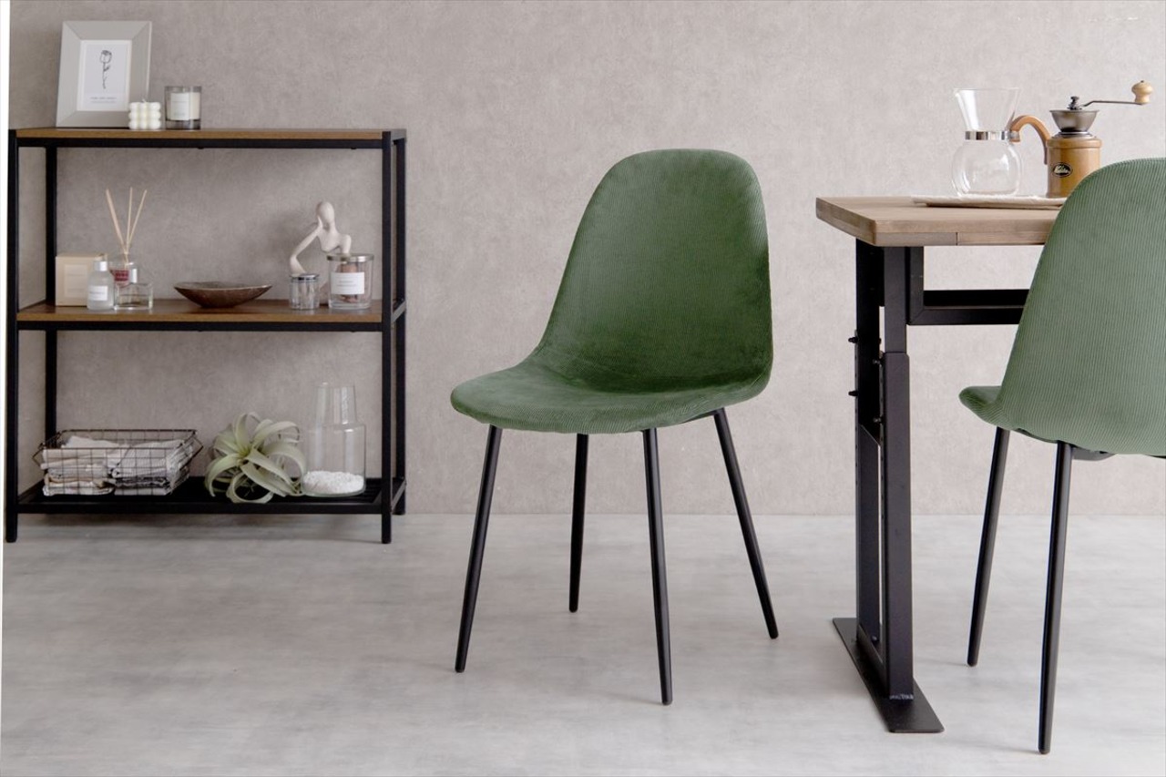 【単品】Jolly 一人掛けダイニングチェア(コーデュロイ)