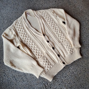 UK製 アランニットカーディガン used [301069]