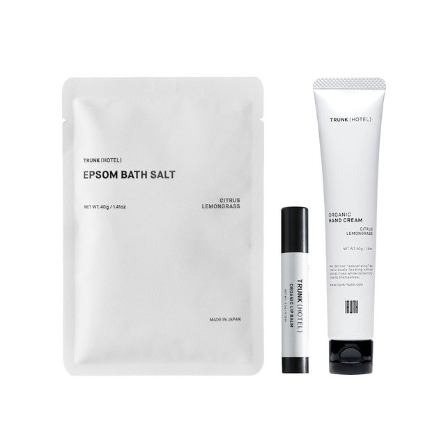 【Gift Set】Bath Salt & Lip Balm & Hand Cream