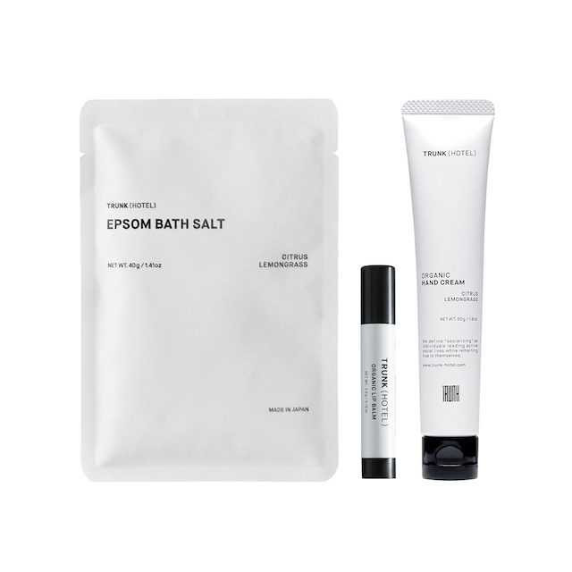 【Gift Set】Bath Salt & Lip Balm & Hand Cream