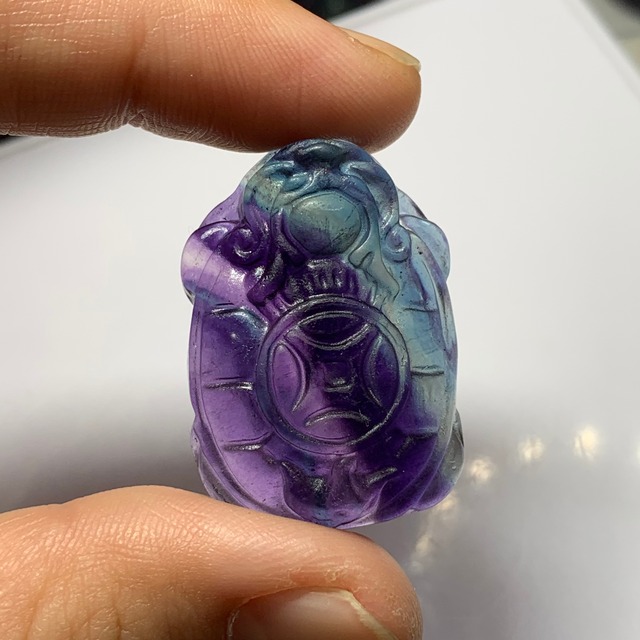 6.透明度有り☆龍亀ペンダントトップ