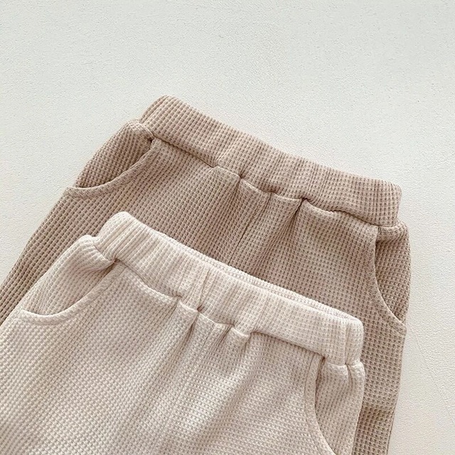 可愛いクマのポケット付きセットアップ