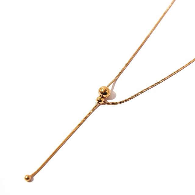 316L drop necklace［GOLD］#n117